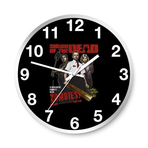 Shaun Of The Dead Romantic Comedy With Zombies Wall Clocks