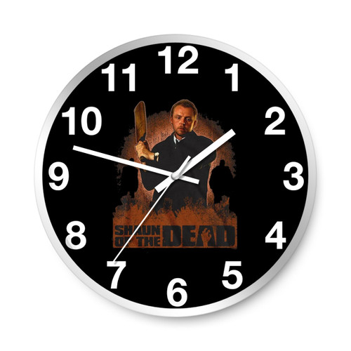 Shaun Of The Dead Simon Pegg Logo Wall Clocks