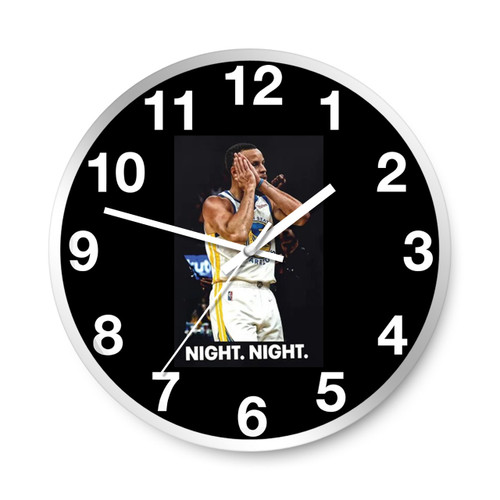 Steph Curry Night Night Champions Wall Clocks