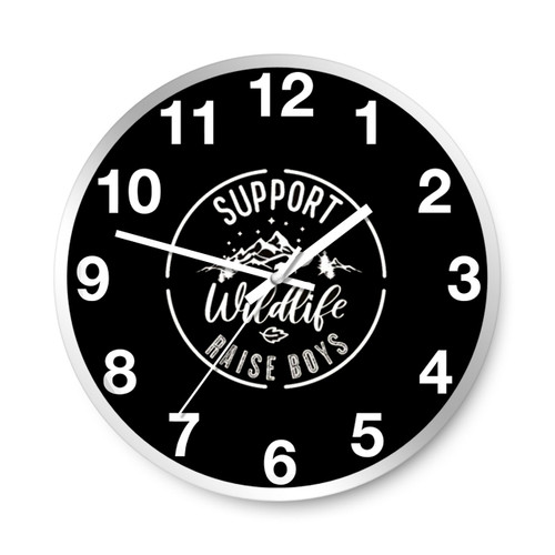 Support Wildlife Raise Boys Wall Clocks Support Wildlife Raise Boys Wall Clocks