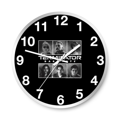 Terminator Dark Fate Character Panel Wall Clocks