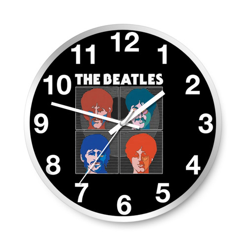 The Beatles Band 4 Heads Logo Wall Clocks