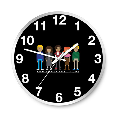 The Breakfast Club Pixels Wall Clocks