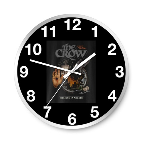 The Crow Horror Movie Poster Wall Clocks