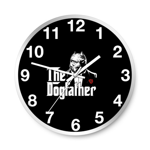 The Dogfather Pitbull Dog Party Wall Clocks