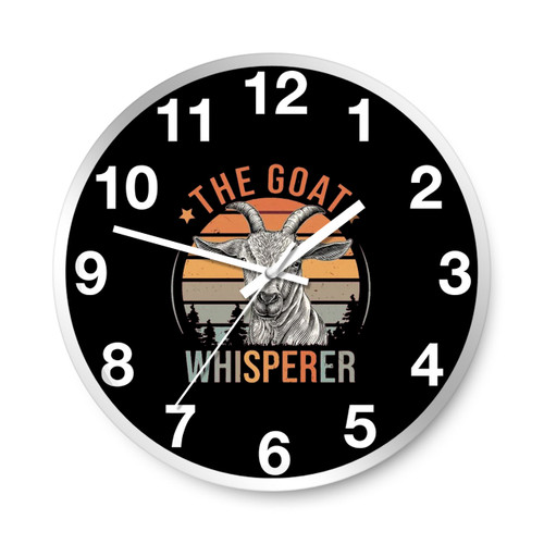The Goat Whisperer Funny Wall Clocks