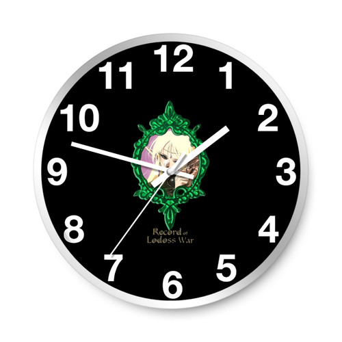 The Record Of Lodoss War Anime Logo Art Wall Clocks