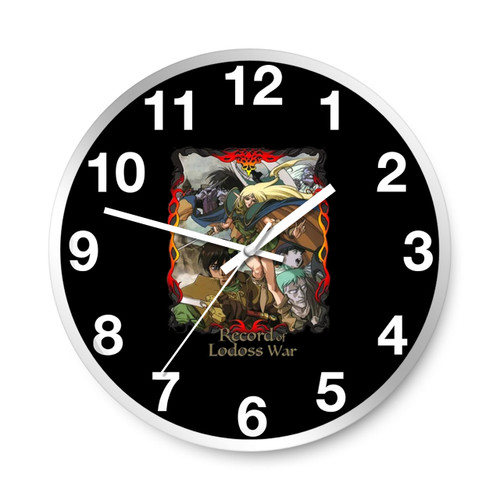 The Record Of Lodoss War Anime Samurai Wall Clocks