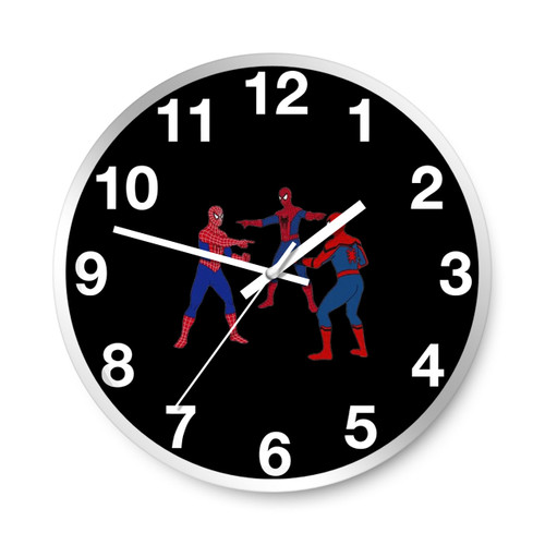 Three Spidey Meme Wall Clocks