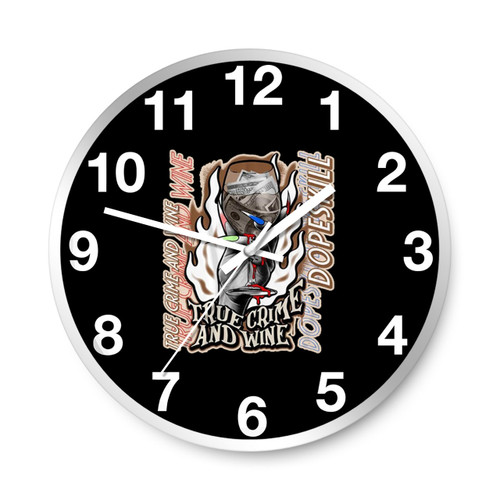 True Crime Halloween Wall Clocks