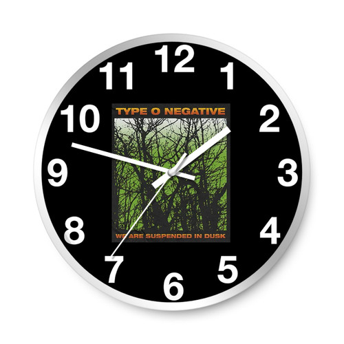 Type O Negative Suspended In Dusk Wall Clocks