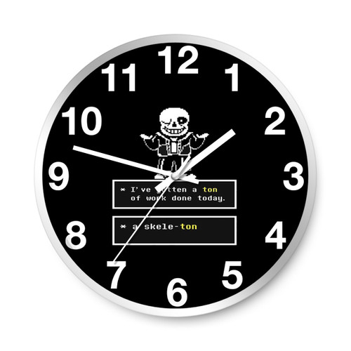 Undertale Skeleton Sans Wall Clocks