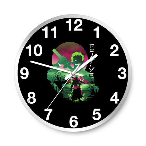 Vintage Roronoa Zoro One Piece Wall Clocks