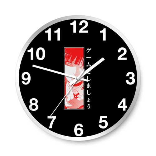 Yumeko Jabami Kakegurui Art Wall Clocks