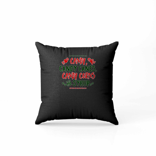 Christmas 4 Main Food Groups Candy Cane Elf Christmas Gender Nuetral Christmas Pillow Case Cover