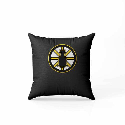 Copy Of Black Bruins Stanley Cup Logo Pillow Case Cover