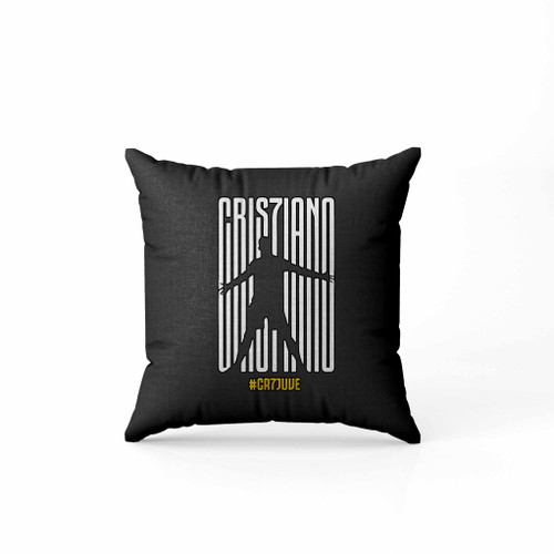 Cristiano Ronaldo Cr7 Juventus Bianco Nero Juve Pillow Case Cover