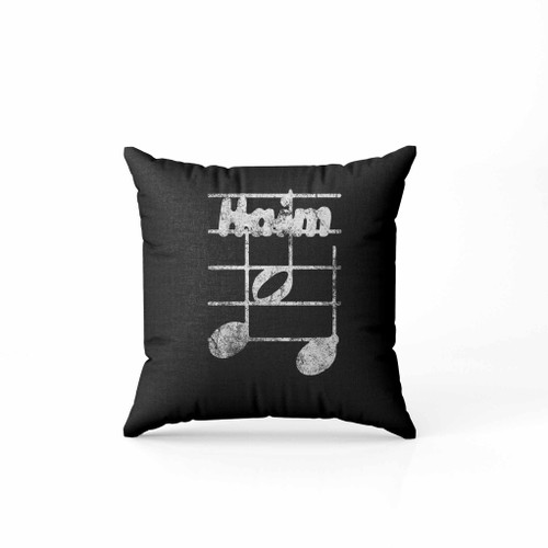 Haim Women In Music Note Logo Grunge White Version Pillow Case Cover