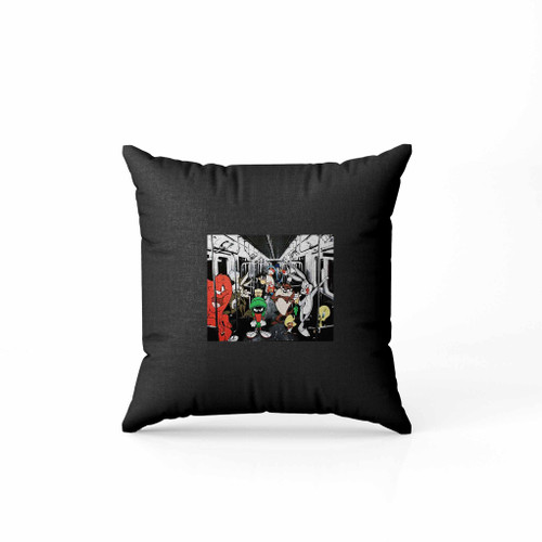 Looney Tunes Cast On Subway Pillow Case Cover
