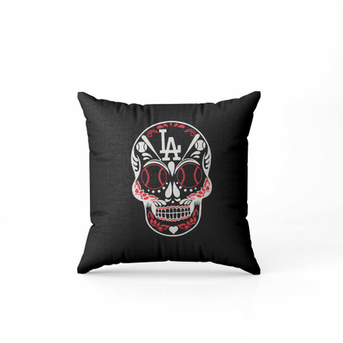 Los Angeles Dodgers Dia De Los Muertos Skull Pillow Case Cover