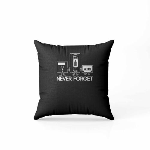 Never Forget Floppy Disc Vhs Cassette Pillow Case Cover