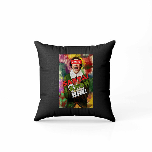 Omg Santa I Know Him Paint Pillow Case Cover