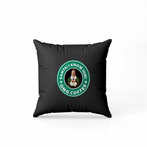 Omg Santa I Know Him Starbucks Logo Colors Pillow Case Cover