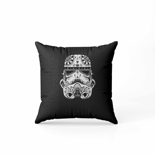 Ornate Sugar Skull Shirt Design Stormtrooper Sugar Skull Pillow Case Cover