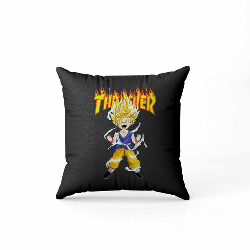 Thrasher Anime Dragon Ball Kid Son Goku Super Saiyan Pillow Case Cover