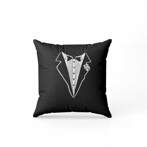 Tuxedo Funny Tux Bachelor Party Wedding Groom Pillow Case Cover