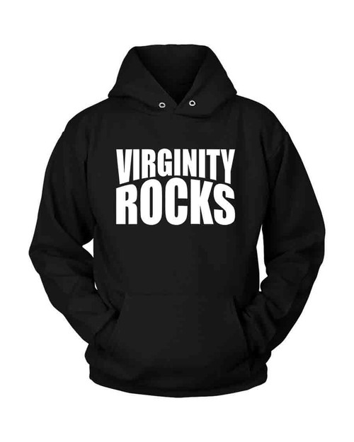 Virginity Rocks Logo Unisex Hoodie