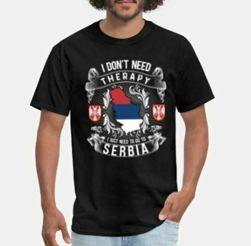 No Therapy Just Serbia Man's T-Shirt Tee
