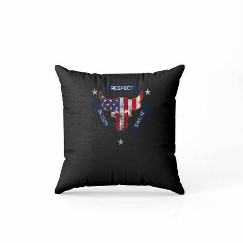 Blood Sweat Respect Usa Flag The Rock Under Armour Project Grunge Pillow Case Cover