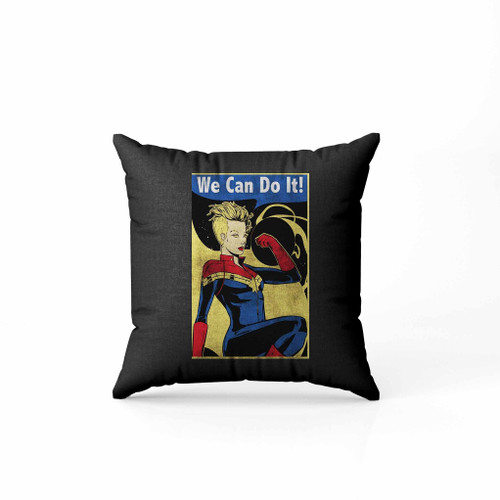 Captain Marvel Yes She Can Avengers Pillow Case Cover