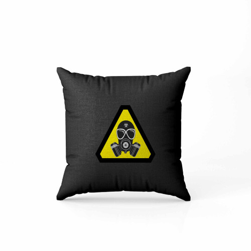 Chernobyl Caution Gas Mask Pillow Case Cover