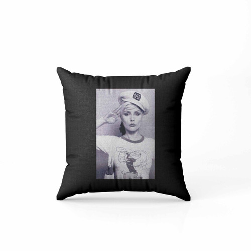 Debbie Harry Blondie Singer Rock Pop Disco Music Grey Pillow Case Cover