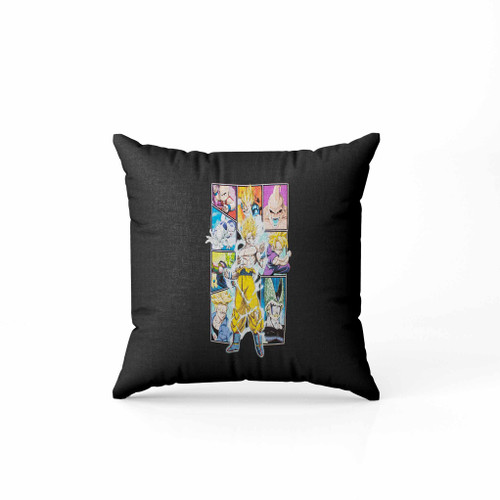 Dragon Ball Z Character Frame Collage Pillow Case Cover