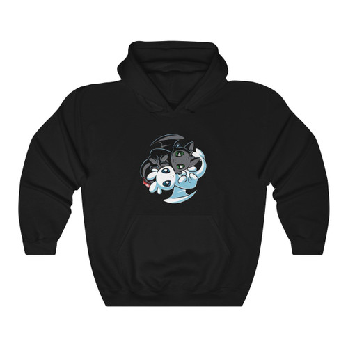 How To Train Your Dragon Light Fury And Night Fury Unisex Hoodie