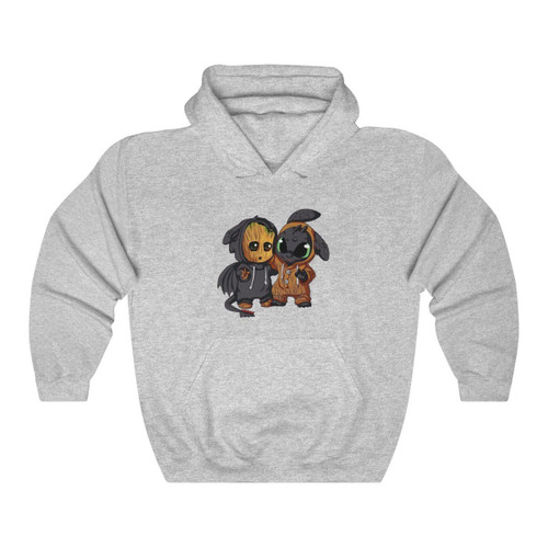 Groot And Toothless Unisex Hoodie