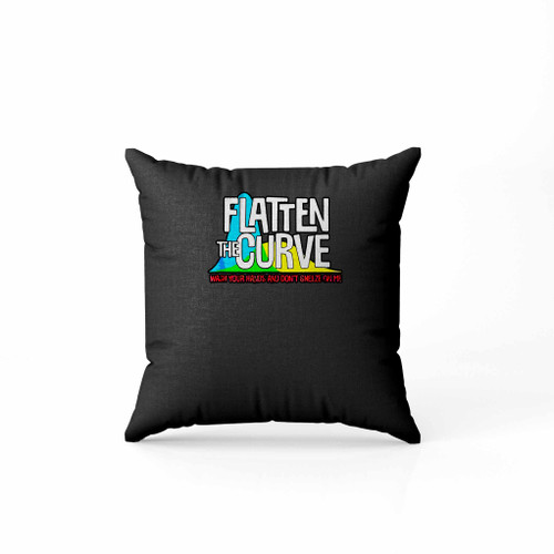 Flatten The Curve Public Health Virus Pillow Case Cover