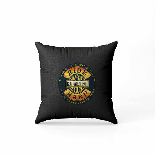 Harley Davidson Motorcycles Ride Hard Since 1903 Pillow Case Cover
