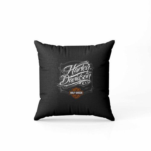 Harley Davidson Script Logo Harley Davidson Pillow Case Cover