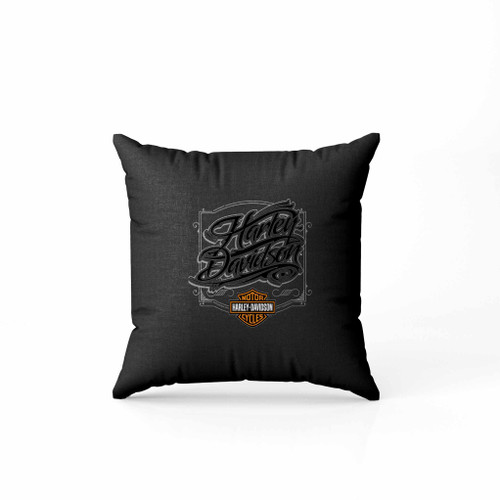 Harley Davidson Script Logo Harley Davidson Script Font Am Light Pillow Case Cover