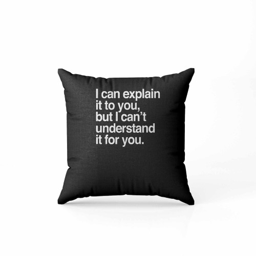 I Can Explain It To You Pillow Case Cover