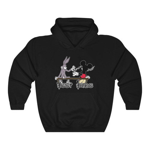 Bugs Bunny And Mickey Mouse Best Buds Looney Tunes Unisex Hoodie