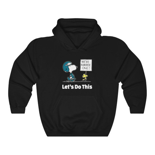 Philadelphia Eagles Snooopy We Are No1 Unisex Hoodie