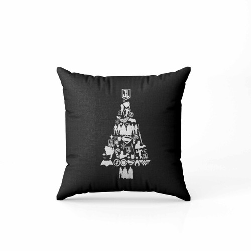 Justice League Christmas Tree Pillow Case Cover