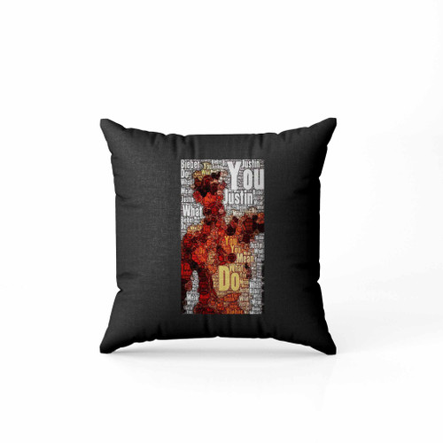 Justin Beiber What Do You Mean Typology Pillow Case Cover