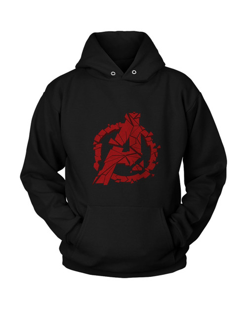Avengers Endgame Shuttered Logos Unisex Hoodie
