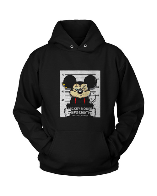 Disney Mickey Mouse Mugshot Unisex Hoodie